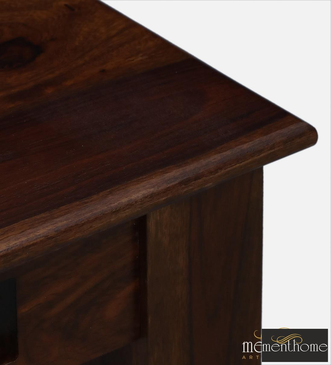 Rosewood Dining Table and Chair In Provincial Teak Finish with Cushioning | Luxury Handmade Chair