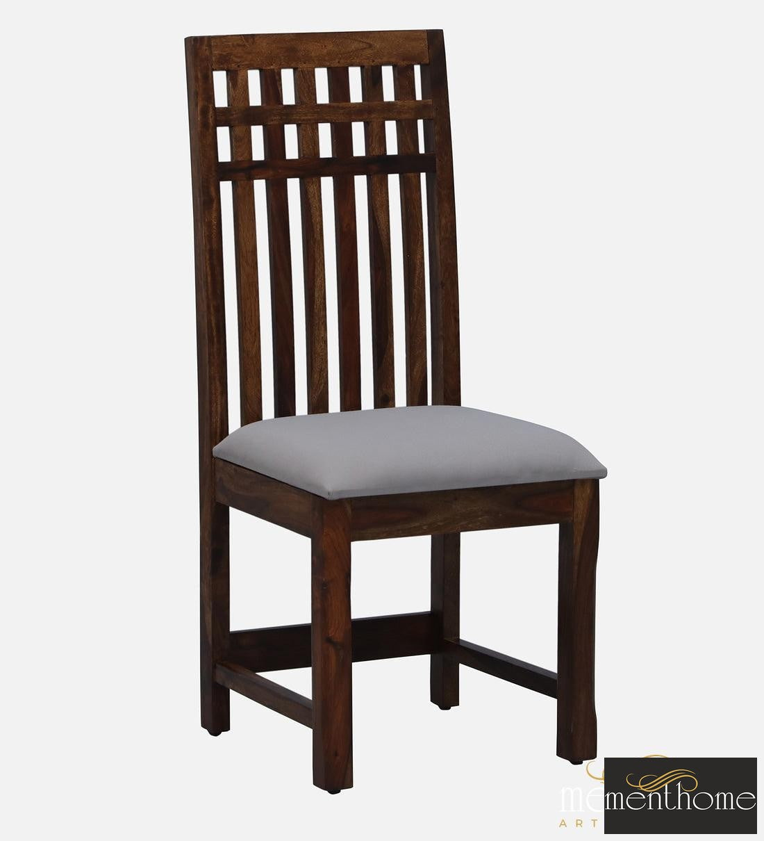 Rosewood Dining Table and Chair In Provincial Teak Finish with Cushioning | Luxury Handmade Chair