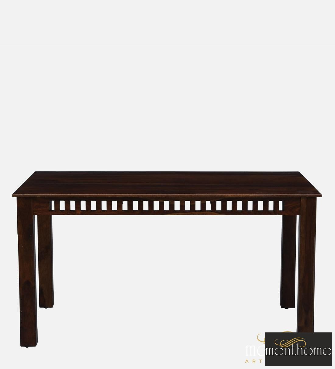Rosewood Dining Table and Chair In Provincial Teak Finish with Cushioning | Luxury Handmade Chair