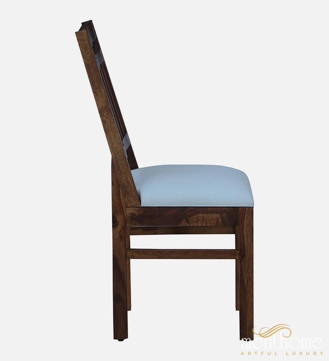 Modern Rosewood Dining Chair and Table In Provincial Teak Finish with Cushioning | Luxury Handmade Chair