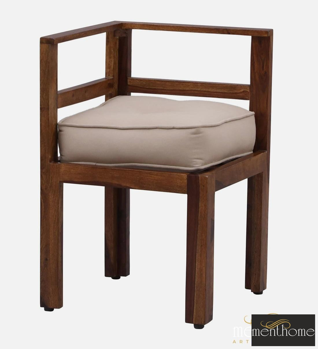 Modern Rosewood Dining Chair and Table In Provincial Teak Finish with Cushioning | Luxury Handmade Chair
