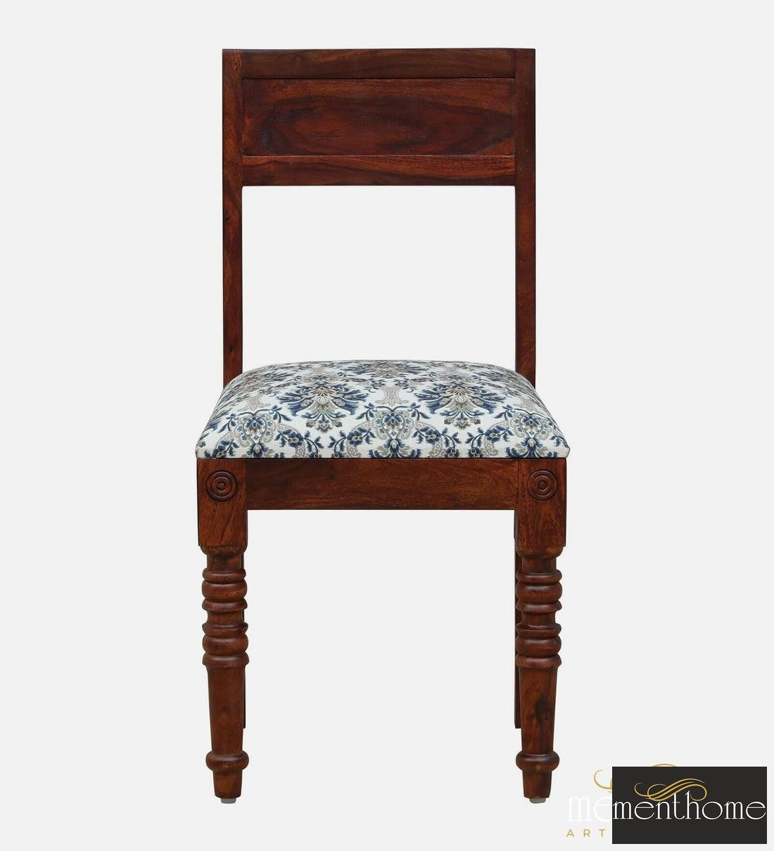 Rosewood Dining Table and Chair In Provincial Teak Finish with Cushioning | Luxury Handmade Chair