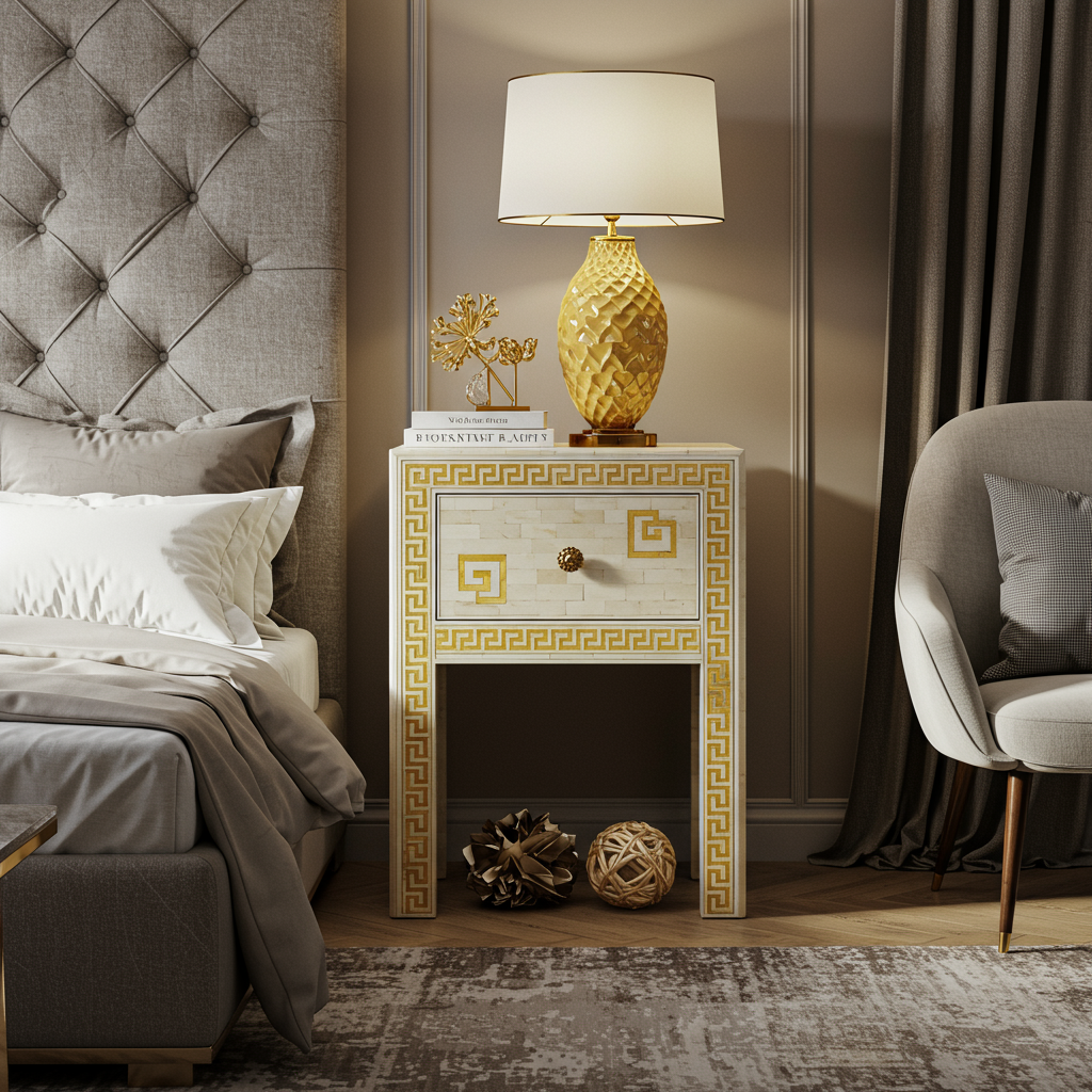 Luxury Bone Inlay or Mother of Pearl Furniture