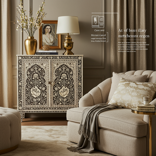 Luxury Bone Inlay or Mother of Pearl Furniture