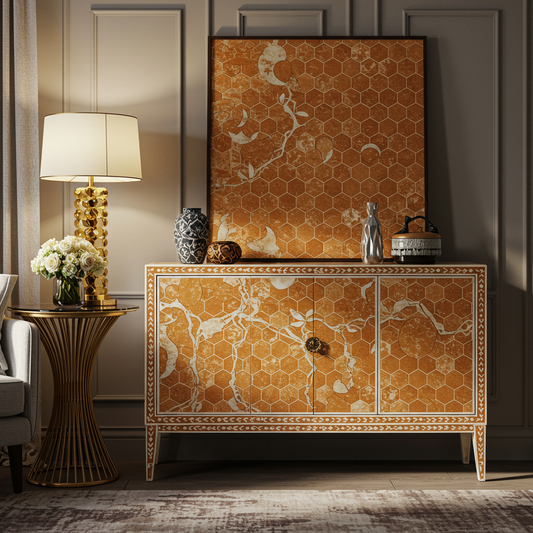 Luxury Bone Inlay or Mother of Pearl Furniture