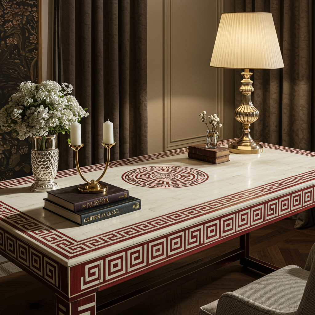 Luxury Bone Inlay or Mother of Pearl Furniture
