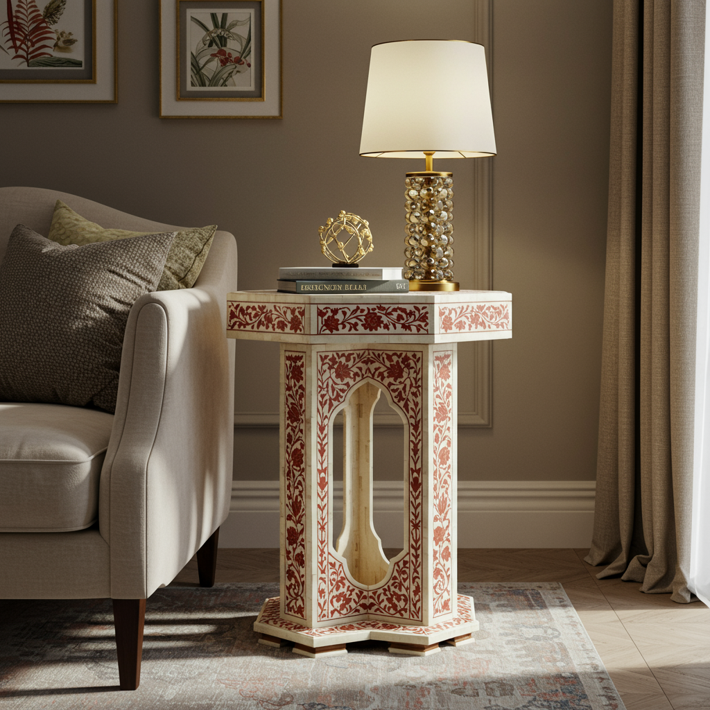 Luxury Bone Inlay or Mother of Pearl Furniture