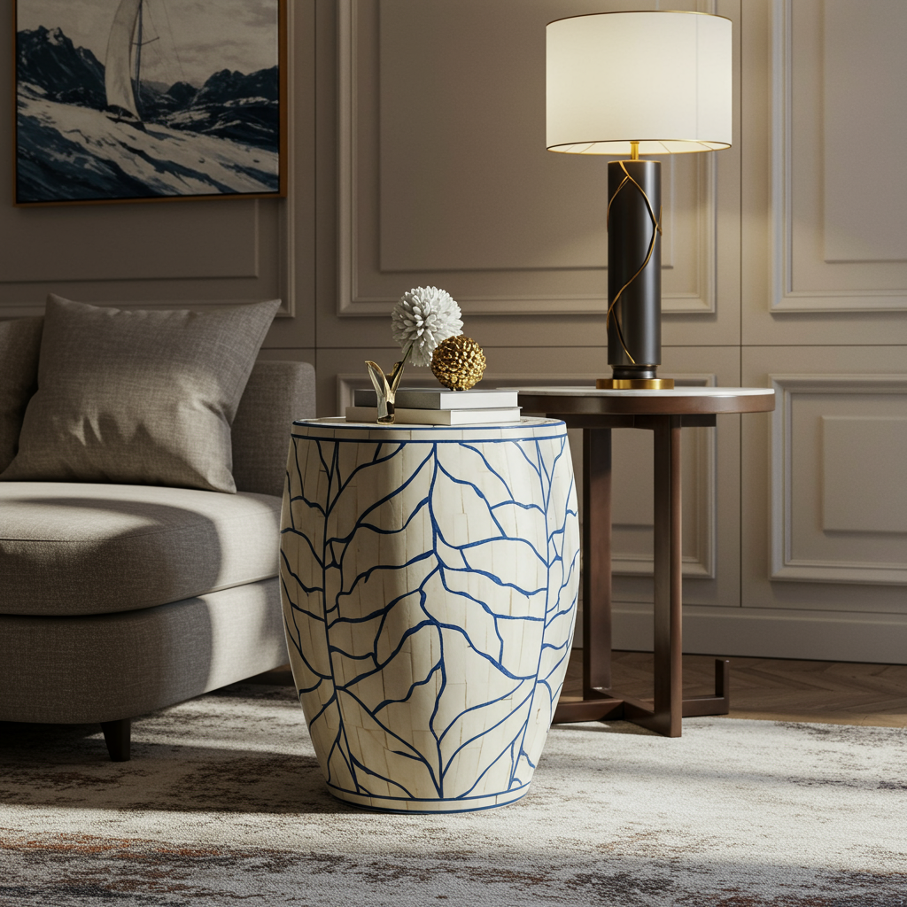 Luxury Bone Inlay or Mother of Pearl Furniture