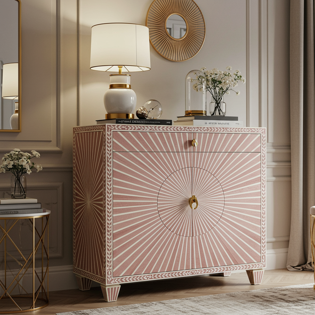 Luxury Bone Inlay or Mother of Pearl Furniture