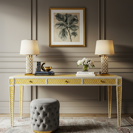 Luxury Bone Inlay or Mother of Pearl Furniture