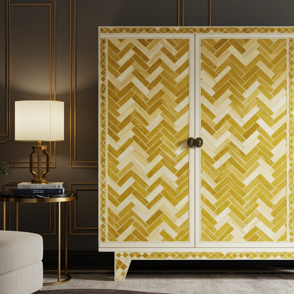 Luxury Bone Inlay or Mother of Pearl Furniture