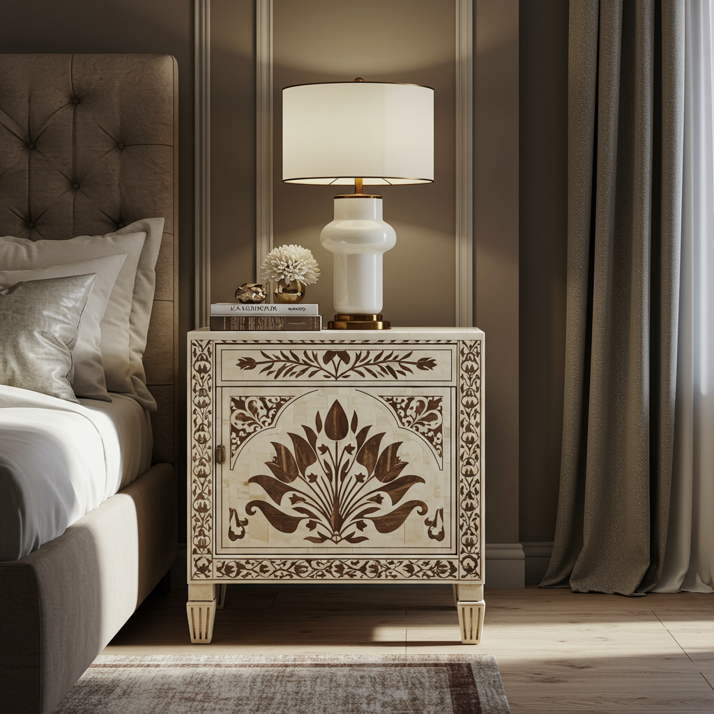 Luxury Bone Inlay or Mother of Pearl Furniture