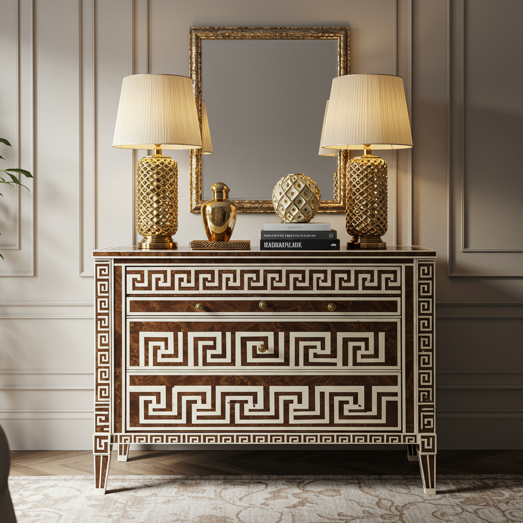 Luxury Bone Inlay or Mother of Pearl Furniture