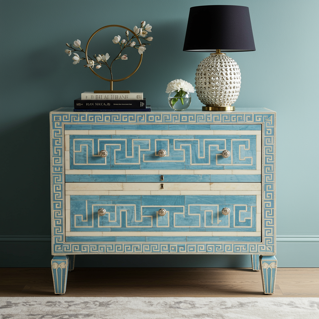 Luxury Bone Inlay or Mother of Pearl Furniture