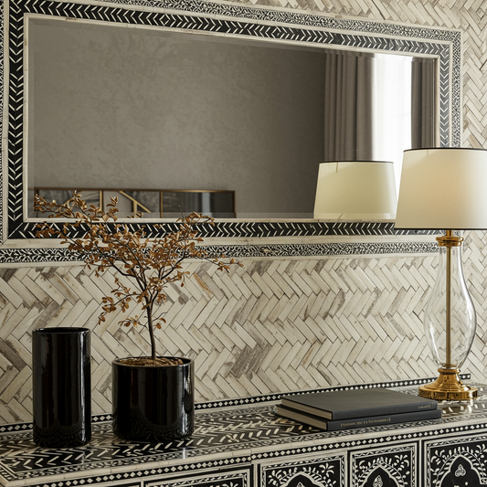 Luxury Bone Inlay or Mother of Pearl Furniture