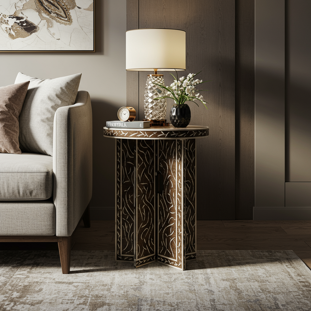 Luxury Bone Inlay or Mother of Pearl Furniture