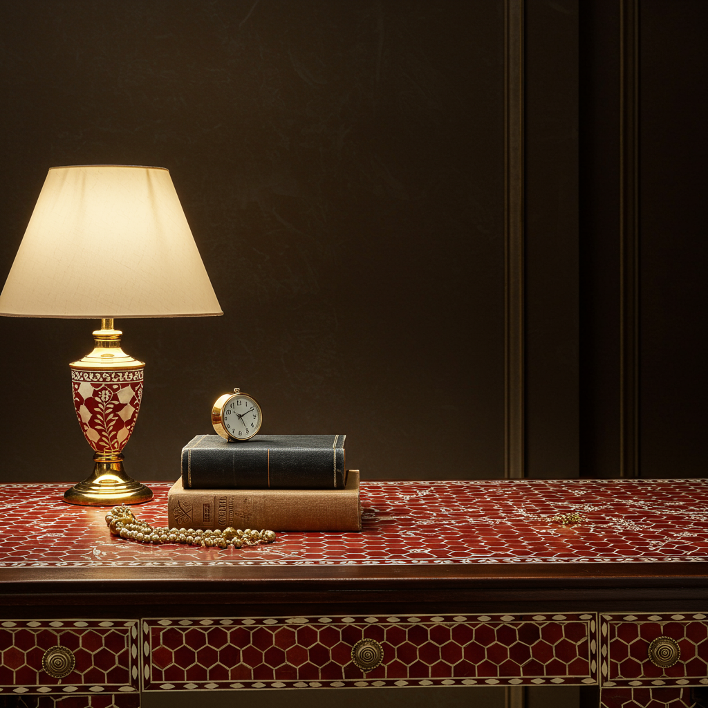 Luxury Bone Inlay or Mother of Pearl Furniture