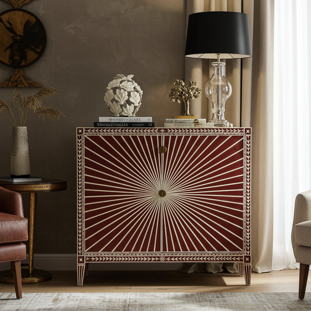 Luxury Bone Inlay or Mother of Pearl Furniture