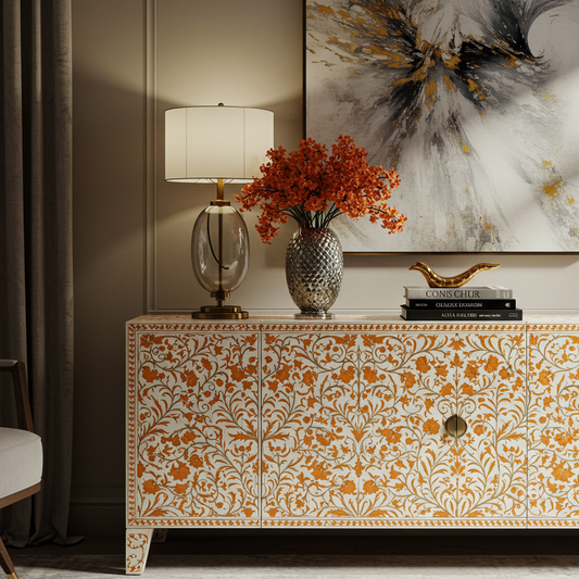 Luxury Bone Inlay or Mother of Pearl Furniture