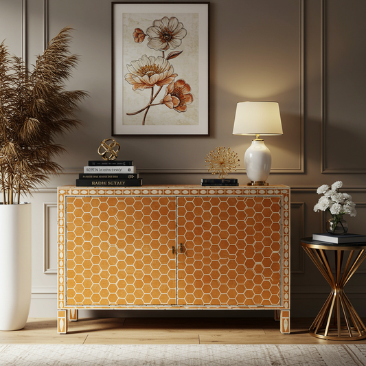 Luxury Bone Inlay or Mother of Pearl Furniture