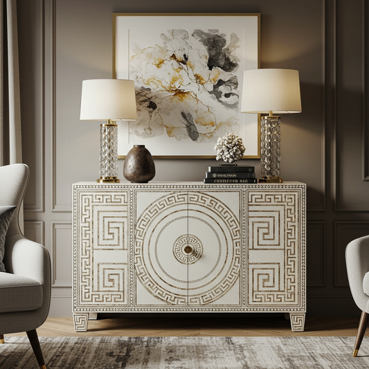 Luxury Bone Inlay or Mother of Pearl Furniture