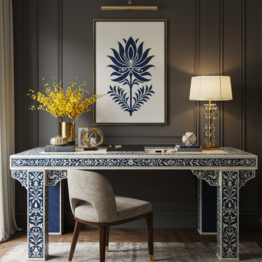 Luxury Bone Inlay or Mother of Pearl Furniture