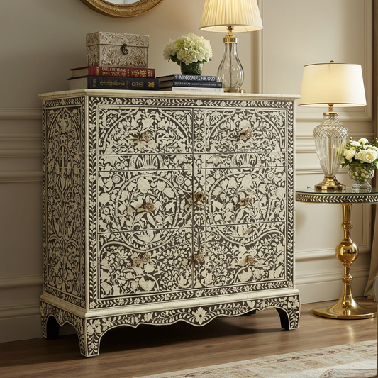 Luxury Bone Inlay or Mother of Pearl Furniture