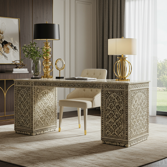 Luxury Bone Inlay or Mother of Pearl Furniture