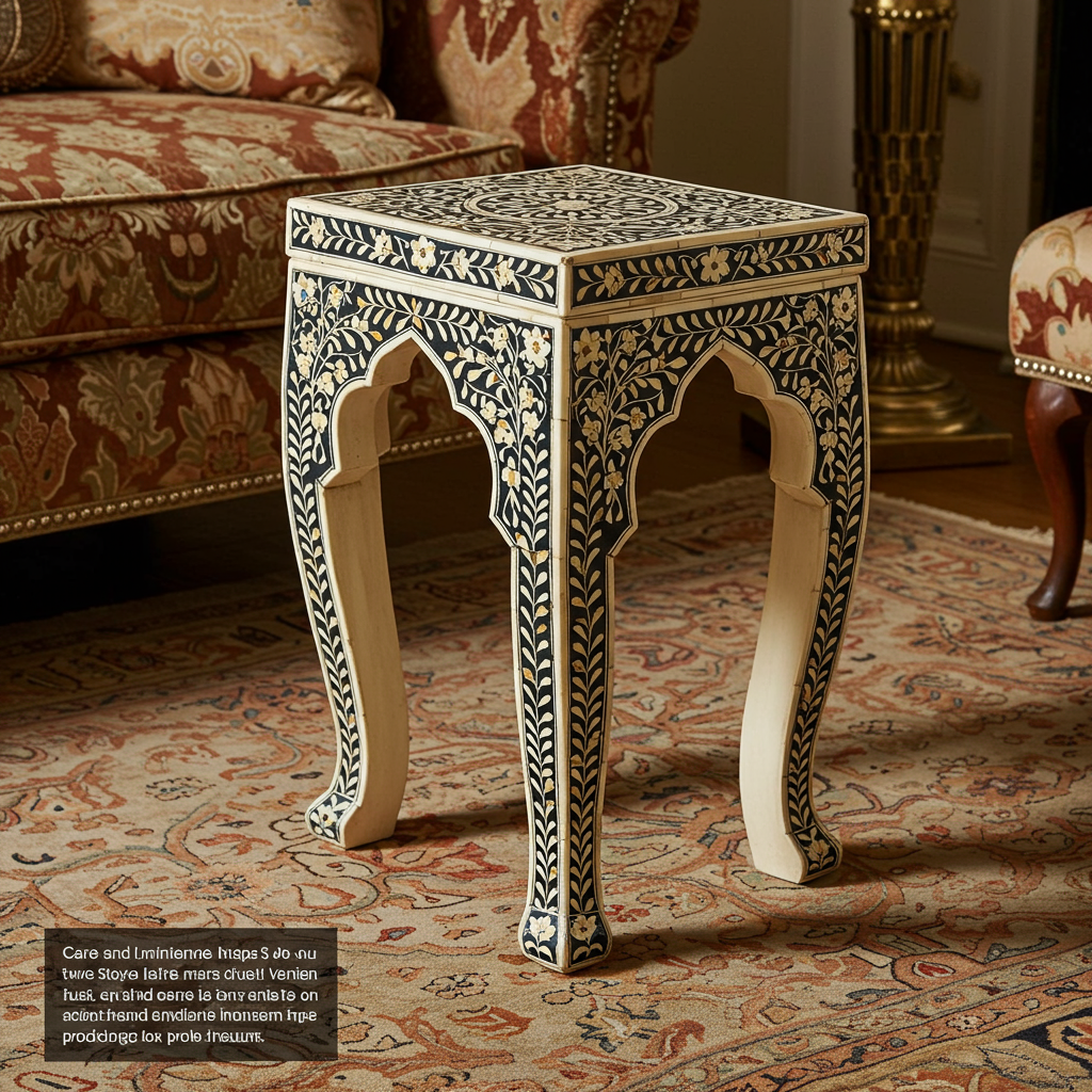 Luxury Bone Inlay or Mother of Pearl Furniture
