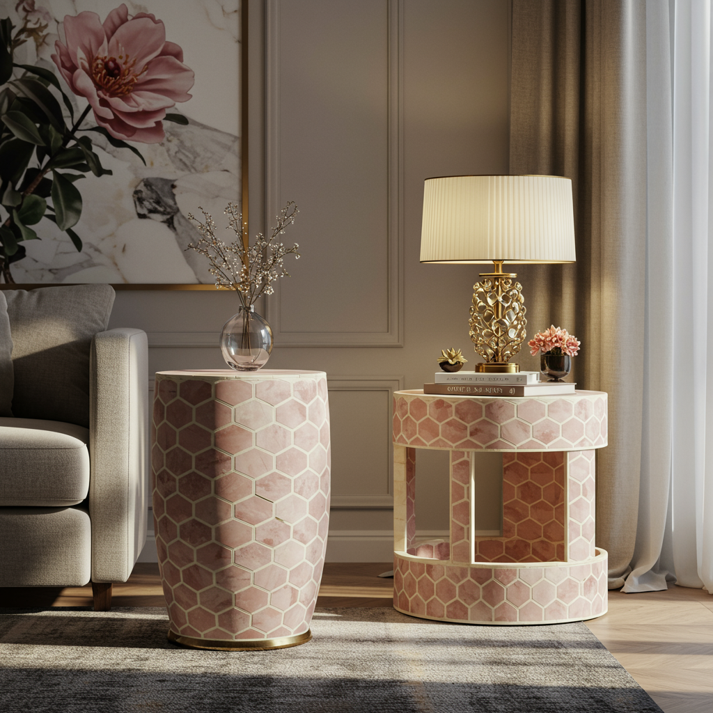 Luxury Bone Inlay or Mother of Pearl Furniture