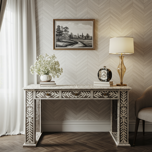 Luxury Bone Inlay or Mother of Pearl Furniture