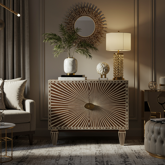 Luxury Bone Inlay or Mother of Pearl Furniture