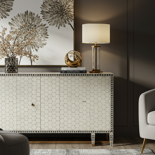 Luxury Bone Inlay or Mother of Pearl Furniture