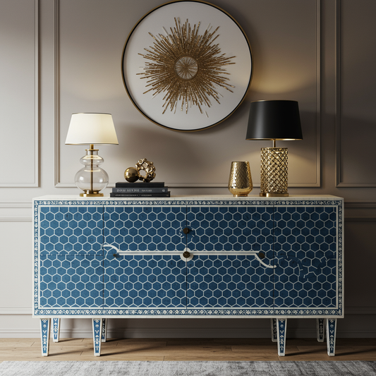 Luxury Bone Inlay or Mother of Pearl Furniture