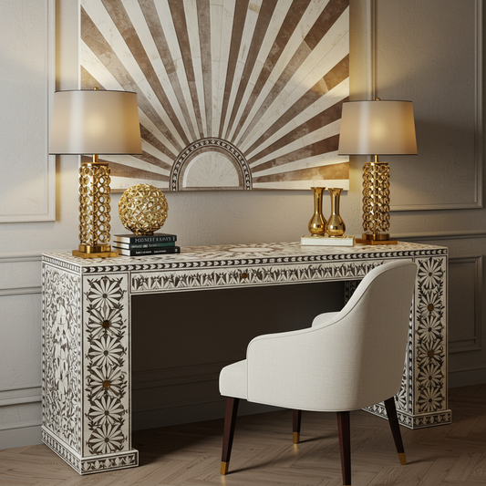 Luxury Bone Inlay or Mother of Pearl Furniture