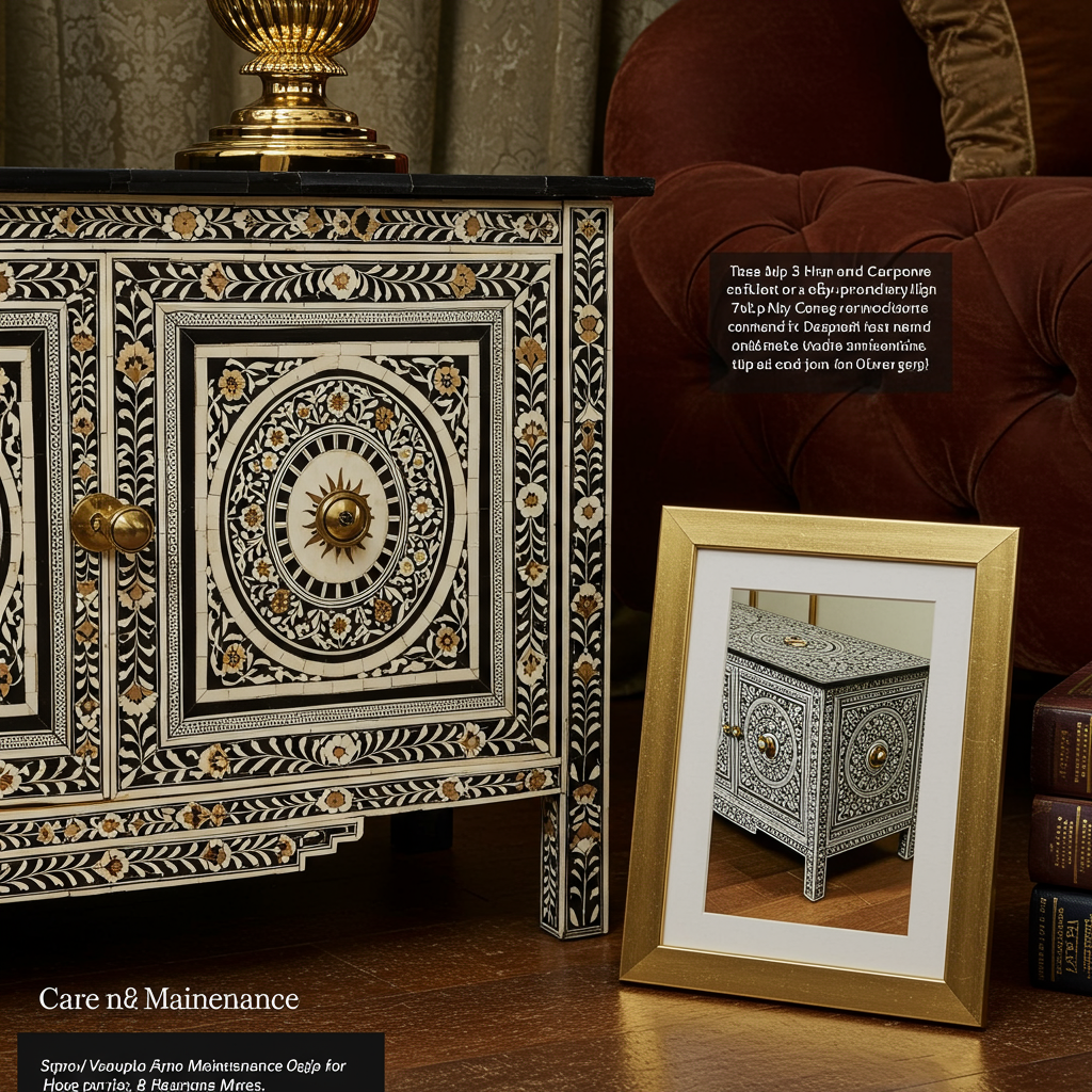 Luxury Bone Inlay or Mother of Pearl Furniture
