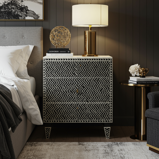 Luxury Bone Inlay or Mother of Pearl Furniture