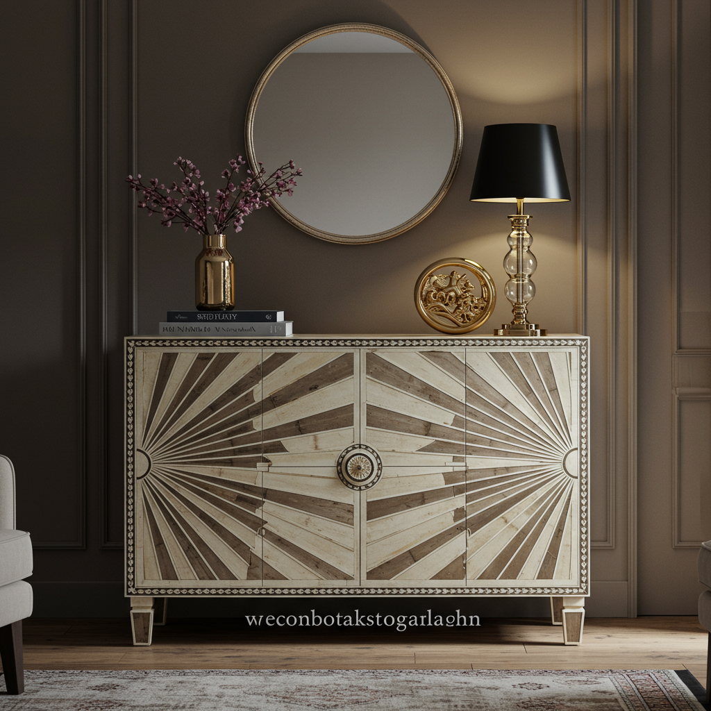 Luxury Bone Inlay or Mother of Pearl Furniture
