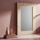 Elegant Decorative Wall Mirror with Embossed Frame | Luxury Handmade Mirror