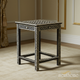 Handcrafted Black and White Inlay Side Table | Luxury Handmade Side Table