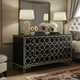 Black and White Geometric Patterned Dresser | Luxury Handmade Dresser