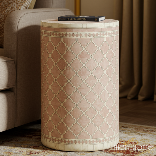 Elegant Moroccan Patterned Side Table | Luxury Handmade Side Table