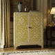 Ornate Floral Patterned Decorative Cabinet | Luxury Handmade Cabinet