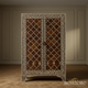 Handcrafted Wooden Cabinet with Bone Inlay | Luxury Handmade Cabinet