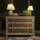 Elegant Handcrafted Wooden Chest of Drawers with Inlay Design | Luxury Handmade Dresser