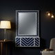 Decorative Wall Mirror with Integrated Storage Cabinet | Luxury Handmade Mirror