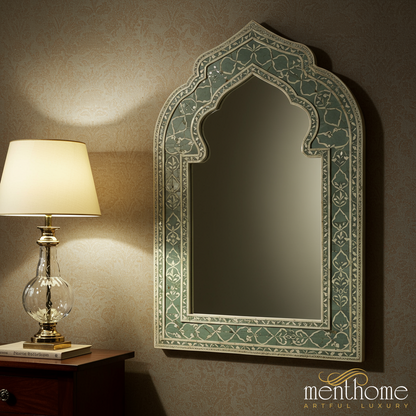 Elegant Arch-Top Wall Mirror | Luxury Handmade Mirror