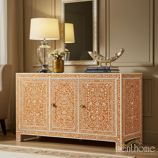 Handcrafted Decorative Wooden Sideboard Cabinet | Luxury Handmade Cabinet