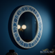 Elegant Blue Patterned Wall Mirror | Luxury Handmade Mirror