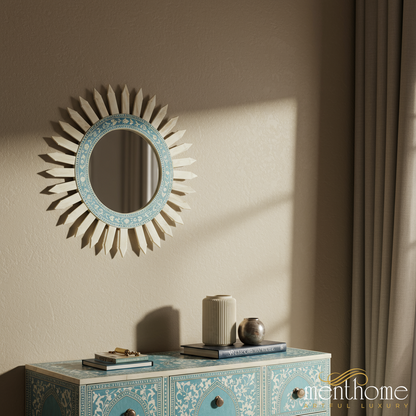 Sunburst Decorative Wall Mirror | Luxury Handmade Mirror